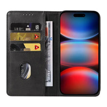Load image into Gallery viewer, Leather Folio Wallet Magnetic Kickstand Flip Apple iPhone 17 Pro Case