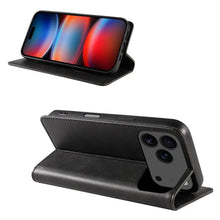 Load image into Gallery viewer, Leather Folio Wallet Magnetic Kickstand Flip Apple iPhone 17 Pro Case