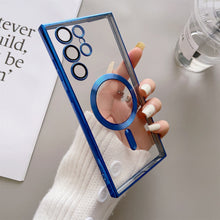 Load image into Gallery viewer, Colored Bumper Magnetic MagSafe Charging Case Samsung Galaxy S24 Case