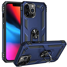 Load image into Gallery viewer, Rugged Armor Magnetic Finger Ring Holder Kickstand Cover Apple iPhone 13 Pro Case