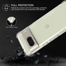 Load image into Gallery viewer, Clear Transparent Silicone w/ Rugged Edges Case Cover Google Pixel 7 / 7 Pro / 7a