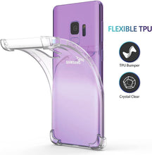 Load image into Gallery viewer, Clear Transparent Silicone w/ Rugged Edges Cover Samsung Galaxy S24 Plus Case