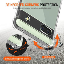Load image into Gallery viewer, Clear Transparent Silicone w/ Rugged Edges Case Cover Google Pixel 7 / 7 Pro / 7a
