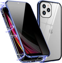 Load image into Gallery viewer, Anti Peep Privacy Magnetic Metal Double-Sided Glass Case Apple iPhone 15 / 15 Plus / 15 Pro / 15 Pro Max