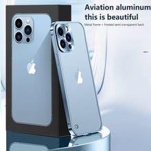 Load image into Gallery viewer, Aluminum Metal Frame Camera Protection Case Apple iPhone 15 / 15 Plus / 15 Pro / 15 Pro Max