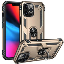 Load image into Gallery viewer, Rugged Armor Magnetic Finger Ring Holder Kickstand Cover Apple iPhone 13 Pro Case