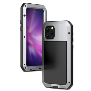 Gorilla Glass Aluminum Alloy Heavy Duty Shockproof Case Apple iPhone 15 / 15 Plus / 15 Pro / 15 Pro Max