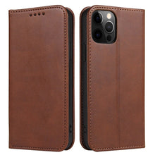 Load image into Gallery viewer, Leather Folio Wallet Magnetic Kickstand Flip Apple iPhone 15 Pro Max Case