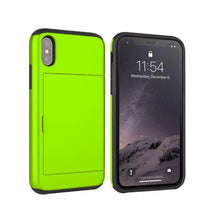 Load image into Gallery viewer, Card Slot Holder Wallet Shock Proof Apple iPhone XS Max Case - BingBongBoom