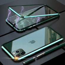 Load image into Gallery viewer, 360° Magnetic Metal Double-Sided Glass Apple iPhone 15 Pro Max Case
