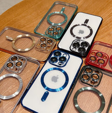 Load image into Gallery viewer, Colored Bumper Magnetic MagSafe Charging Apple iPhone 15 Pro Max Case