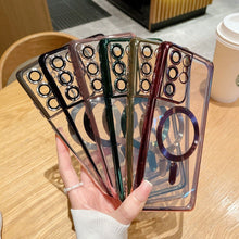 Load image into Gallery viewer, Colored Bumper Magnetic MagSafe Charging Case Samsung Galaxy S23 Ultra Case