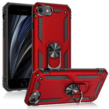 Load image into Gallery viewer, Rugged Armor Magnetic Finger Ring Holder Kickstand Cover Apple iPhone SE (2020) (2nd generation) Case