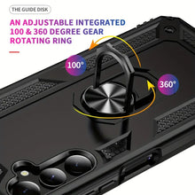 Load image into Gallery viewer, Rugged Armor Magnetic Finger Ring Holder Kickstand Cover Samsung Galaxy S21 Ultra Case