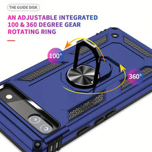 Load image into Gallery viewer, Rugged Armor Magnetic Finger Ring Holder Kickstand Case Cover Google Pixel 6 / 6 Pro / 6a