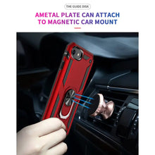 Load image into Gallery viewer, Rugged Armor Magnetic Finger Ring Holder Kickstand Cover Apple iPhone SE (2020) (2nd generation) Case