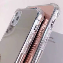 Load image into Gallery viewer, Colored Crystal Makeup Mirror Shock Proof Slim Apple iPhone 15 Pro Max Case