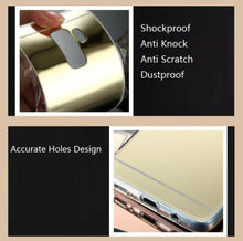 Load image into Gallery viewer, Colored Crystal Makeup Mirror Shock Proof Slim Samsung Galaxy S23 Plus Case