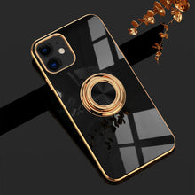 Load image into Gallery viewer, Electroplating Magnetic Finger Ring Holder Kickstand Cover Apple iPhone 15 Pro Case