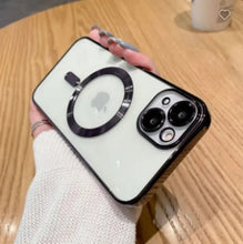 Load image into Gallery viewer, Colored Bumper Magnetic MagSafe Charging Apple iPhone 15 Pro Max Case