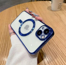 Load image into Gallery viewer, Colored Bumper Magnetic MagSafe Charging Apple iPhone 15 Pro Max Case