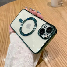 Load image into Gallery viewer, Colored Bumper Magnetic MagSafe Charging Apple iPhone 15 Pro Max Case