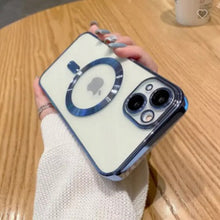Load image into Gallery viewer, Colored Bumper Magnetic MagSafe Charging Apple iPhone 15 Pro Max Case