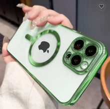Load image into Gallery viewer, Colored Bumper Magnetic MagSafe Charging Apple iPhone 15 Pro Max Case