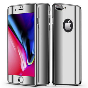 360° Plating Phone Case Slim Mirror Full Coverage Apple iPhone 8 or 8 Plus - BingBongBoom