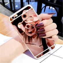 Load image into Gallery viewer, Bear Ring Loop Stand Soft Rubber Case Cover Apple iPhone 8 or 8 Plus - BingBongBoom