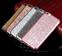 Load image into Gallery viewer, Glitter Bling Diamond Soft Rubber Case Cover Apple iPhone 7 or 7 Plus - BingBongBoom