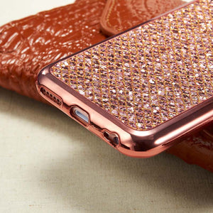 Glitter Bling Diamond Soft Rubber Case Cover Apple iPhone 8 or 8 Plus - BingBongBoom
