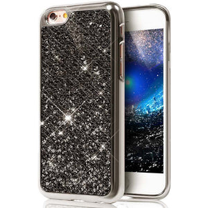 Glitter Bling Diamond Soft Rubber Case Cover Apple iPhone 8 or 8 Plus - BingBongBoom