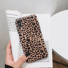 Load image into Gallery viewer, Leopard Print Pattern Wildcat Series Soft Rubber Case Cover Apple iPhone X / XS / XR / XS Max - BingBongBoom