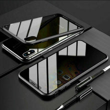 Load image into Gallery viewer, Anti Peep Privacy Magnetic Metal Double-Sided Glass Apple iPhone XS Max Case