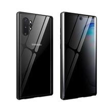 Load image into Gallery viewer, Anti Peep Privacy Magnetic Metal Double-Sided Glass Samsung Galaxy Note 10 Plus Case