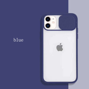 Colored Camera Slide Camera Lens Cover Transparent Clear Back Case Apple iPhone 11 / 11 Pro / 11 Pro Max