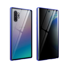 Load image into Gallery viewer, Anti Peep Privacy Magnetic Metal Double-Sided Glass Case Samsung Galaxy Note 10 or Note 10 Plus