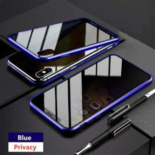 Load image into Gallery viewer, Anti Peep Privacy Magnetic Metal Double-Sided Glass Apple iPhone XS Max Case
