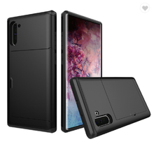 Load image into Gallery viewer, Card Slot Tough Armor Wallet Design Case Samsung Galaxy Note 10 or Note 10 Plus - BingBongBoom