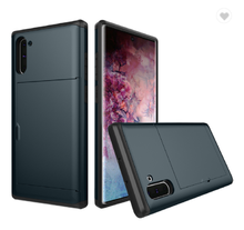 Load image into Gallery viewer, Card Slot Tough Armor Wallet Design Case Samsung Galaxy Note 10 or Note 10 Plus - BingBongBoom