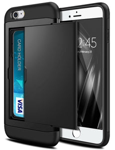 Card Slot Tough Armor Wallet Design Case Apple iPhone 7 or 7 Plus - BingBongBoom
