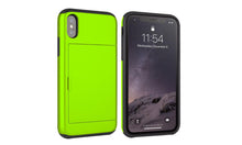 Load image into Gallery viewer, Card Slot Tough Armor Wallet Design Case Apple iPhone X / XS / XR / XS Max - BingBongBoom