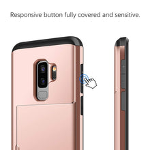 Load image into Gallery viewer, Card Slot Tough Armor Wallet Design Case Samsung Galaxy S9 or S9 Plus - BingBongBoom