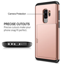 Load image into Gallery viewer, Card Slot Tough Armor Wallet Design Case Samsung Galaxy S9 or S9 Plus - BingBongBoom