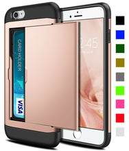 Load image into Gallery viewer, Card Slot Tough Armor Wallet Design Case Apple iPhone 6 or 6 Plus - BingBongBoom