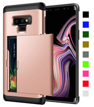 Load image into Gallery viewer, Card Slot Tough Armor Wallet Design Case Samsung Galaxy Note 9 - BingBongBoom