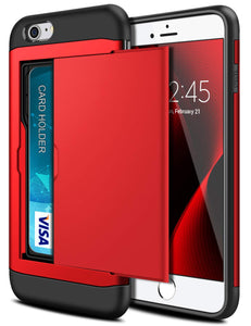 Card Slot Tough Armor Wallet Design Case Apple iPhone 5 or 5s - BingBongBoom