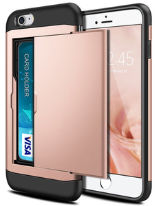 Card Slot Tough Armor Wallet Design Case Apple iPhone 6 or 6 Plus - BingBongBoom