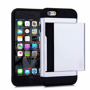 Card Slot Tough Armor Wallet Design Case Apple iPhone 7 or 7 Plus - BingBongBoom